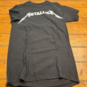 Metallica Band T Shirt Black Bravado Graphic Print Short Sleeve